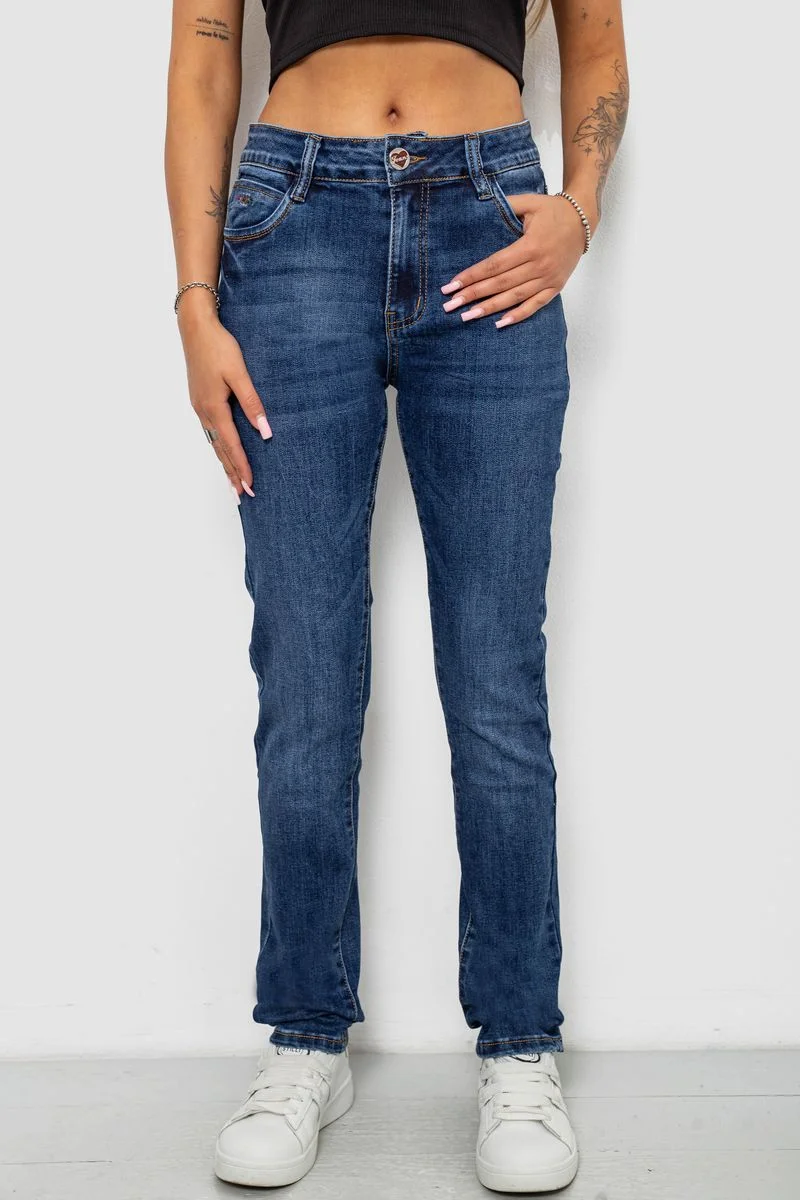 Джинси жіночі однотонні Regular Fit
