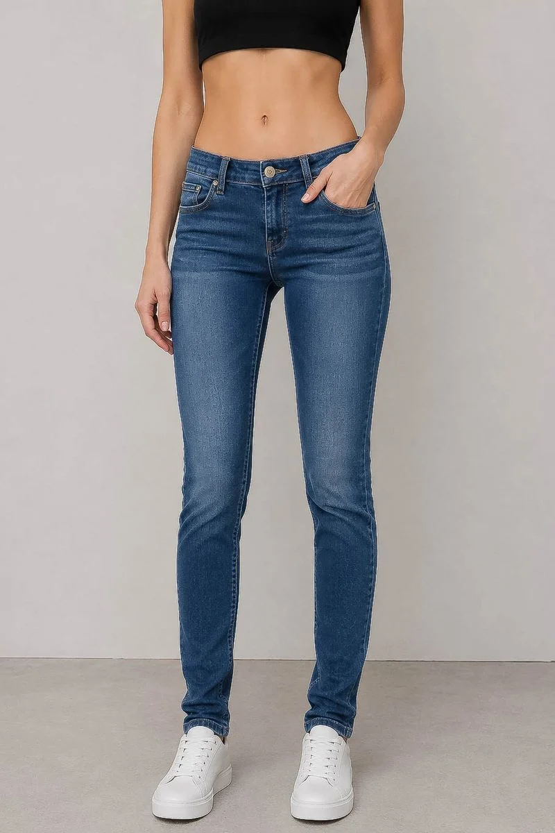 Джинси жіночі однотонні Slim fit